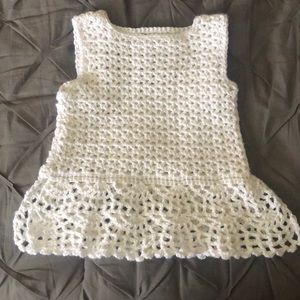 Hand Crocheted Tunic Top